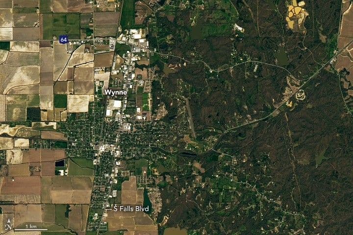 Tornado Razes a Path Through Wynne