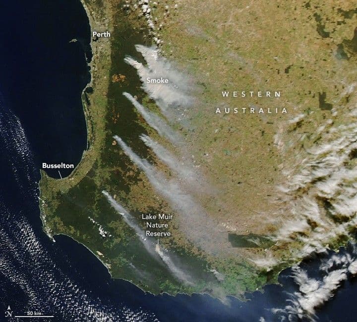 Smoky Skies in Western Australia