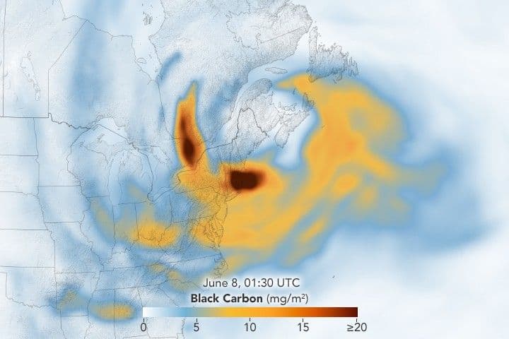 Hazardous Air Chokes Northeastern States
