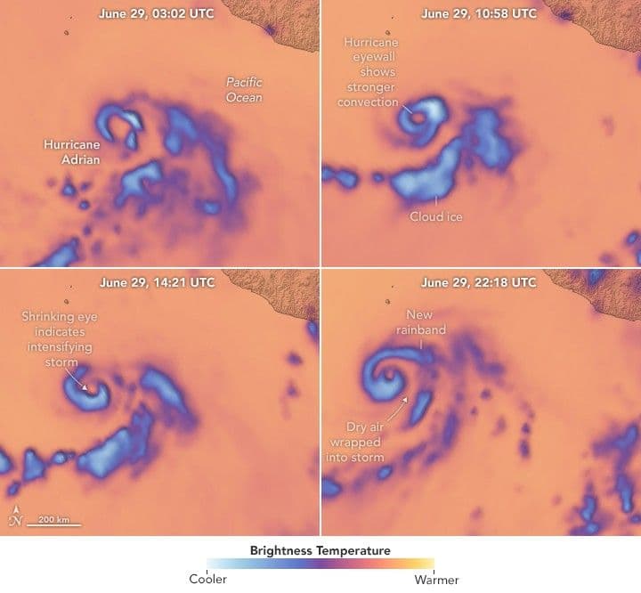 Watching a Hurricane Intensify