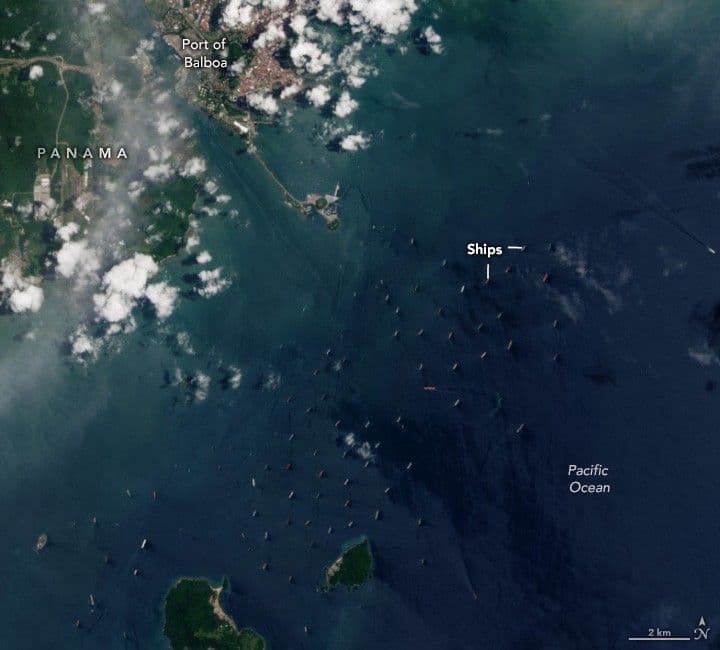 Panama Canal Traffic Backup