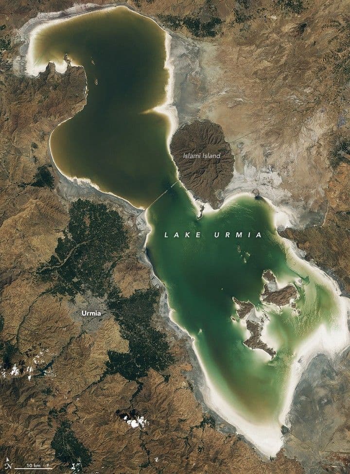 Lake Urmia Shrivels Again