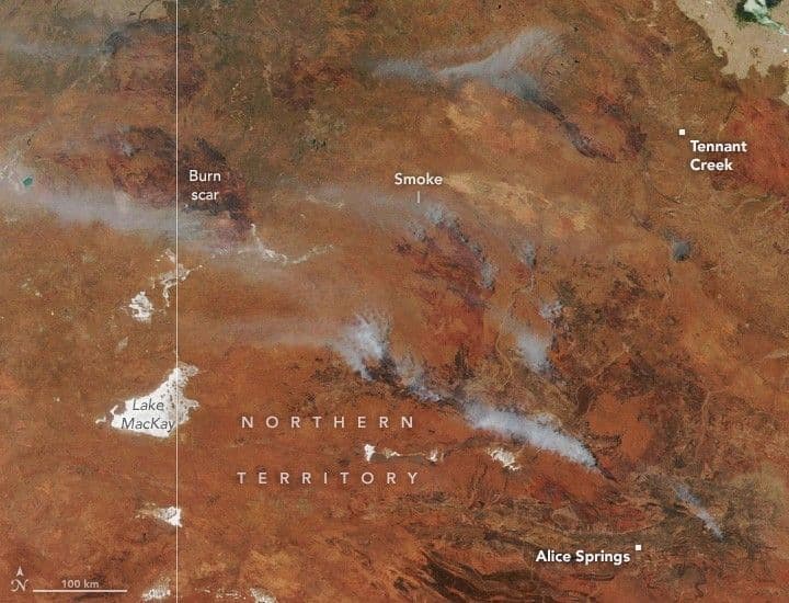 Bushfires in the Northern Territory