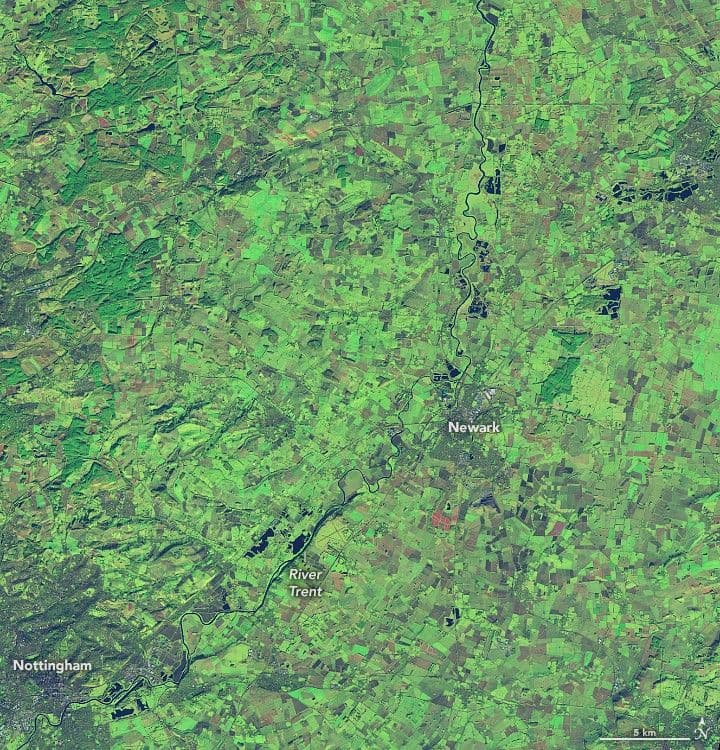 Flooding Along the River Trent