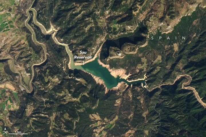 Sau Reservoir Dries Up