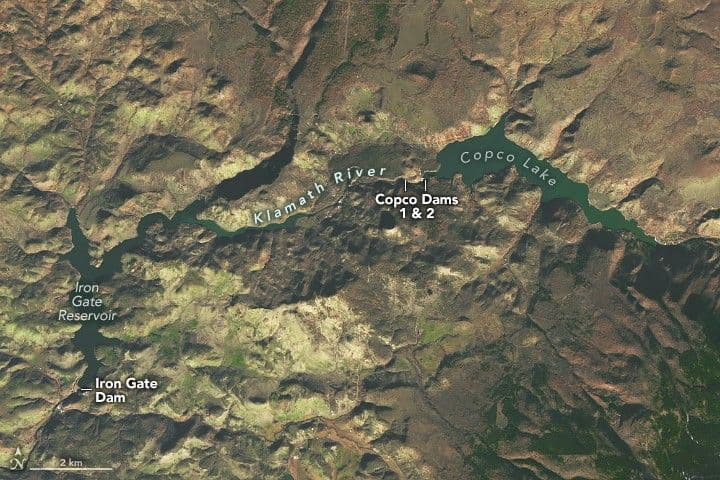 Drawdown of Klamath River Reservoirs