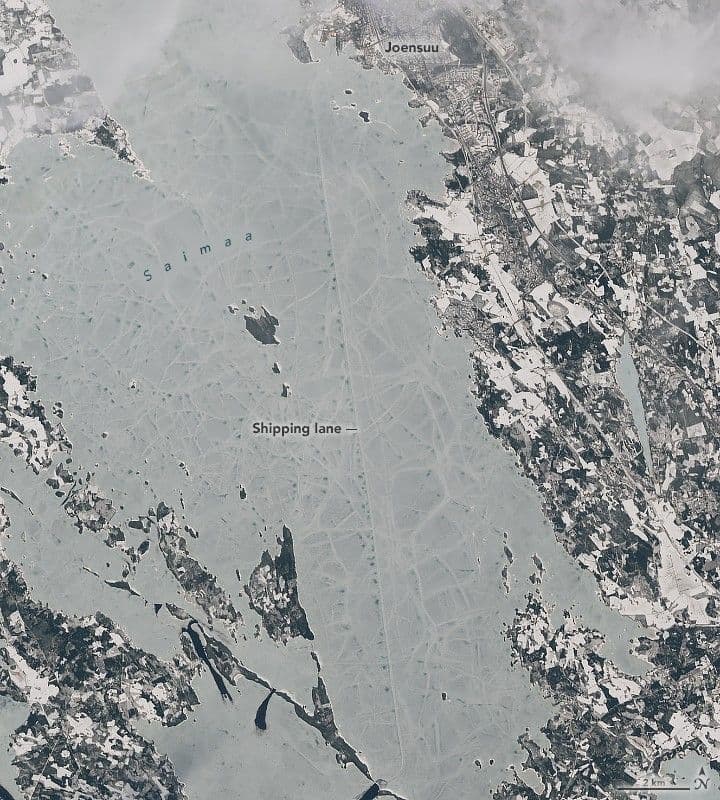 Spring Shipping in Finland’s Largest Lake