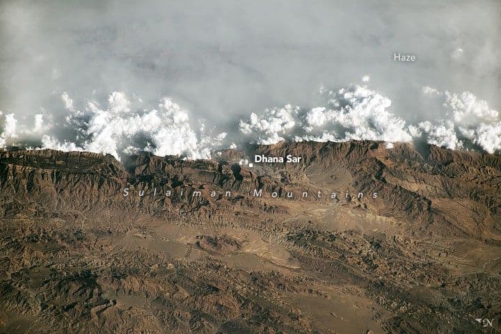 Haze Meets the Sulaiman Mountains