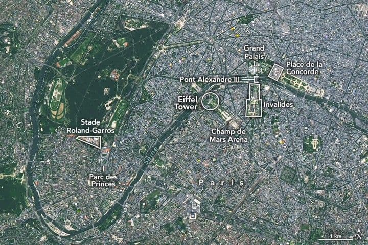 Paris Olympics From Above