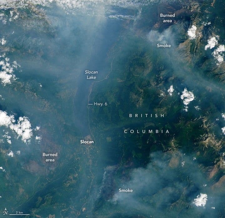 Smoke Fills the Slocan Valley