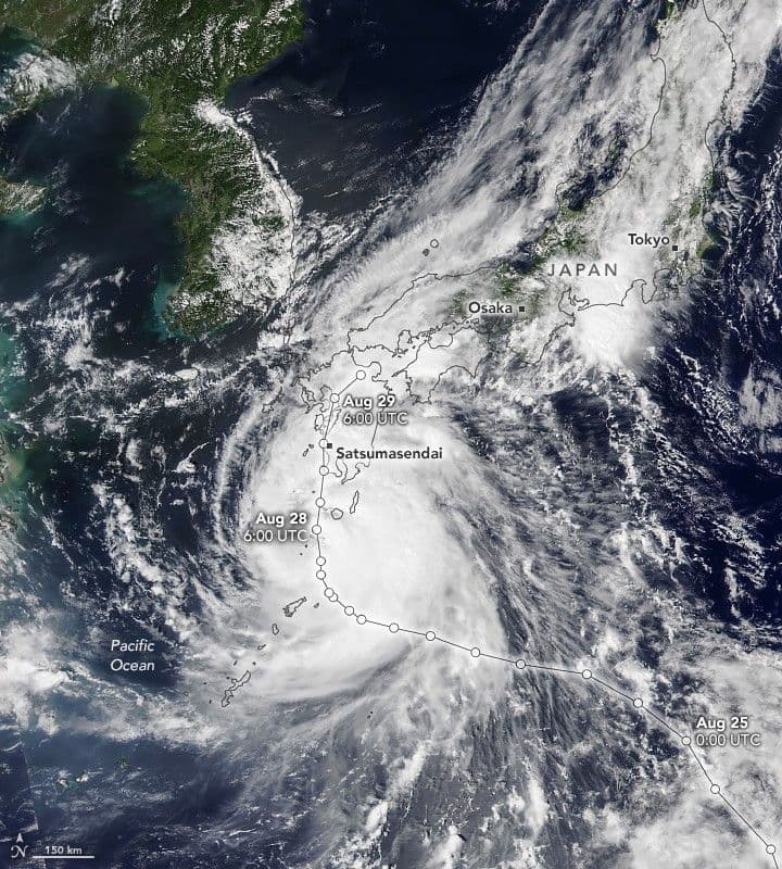Typhoon Shanshan Pummels Japan