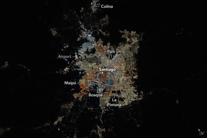 Santiago at Night