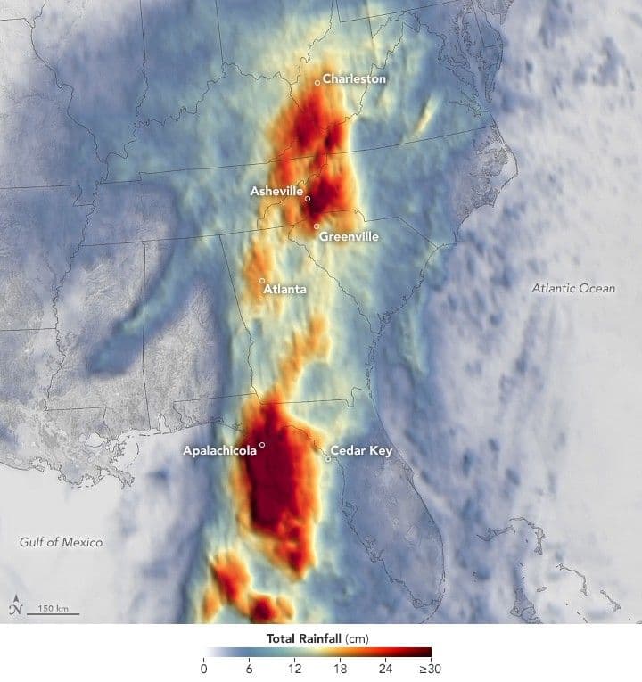 Devastating Rainfall From Hurricane Helene