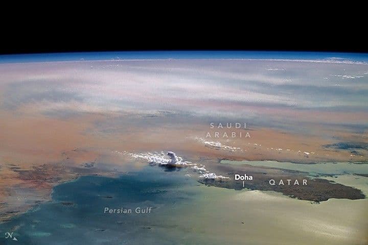 Towering Cloud Over The Arabian Peninsula