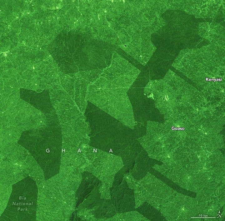 Ghana’s Declining Forest Reserves