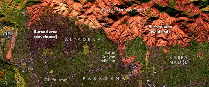 Eaton Fire Leaves California Landscape Charred