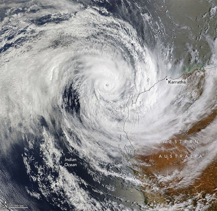 Tropical Cyclone Sean Lashes Western Australia