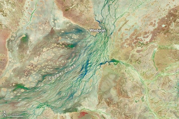 Floodwaters Surge Through the Australian Outback