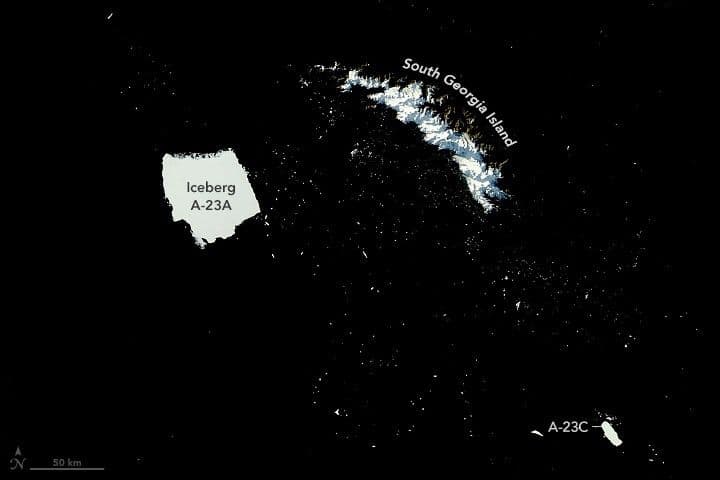 Antarctic Iceberg Loses Its Edge