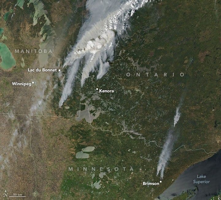 Fires Erupt in North American Forests
