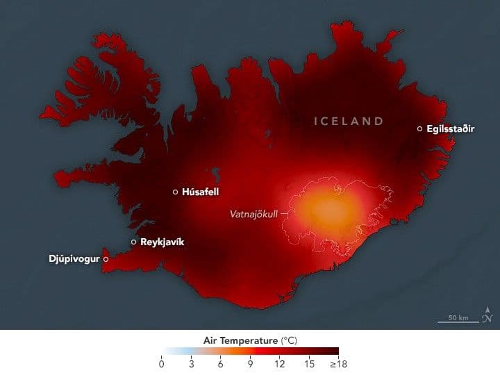 Spring Heat Wave in Iceland