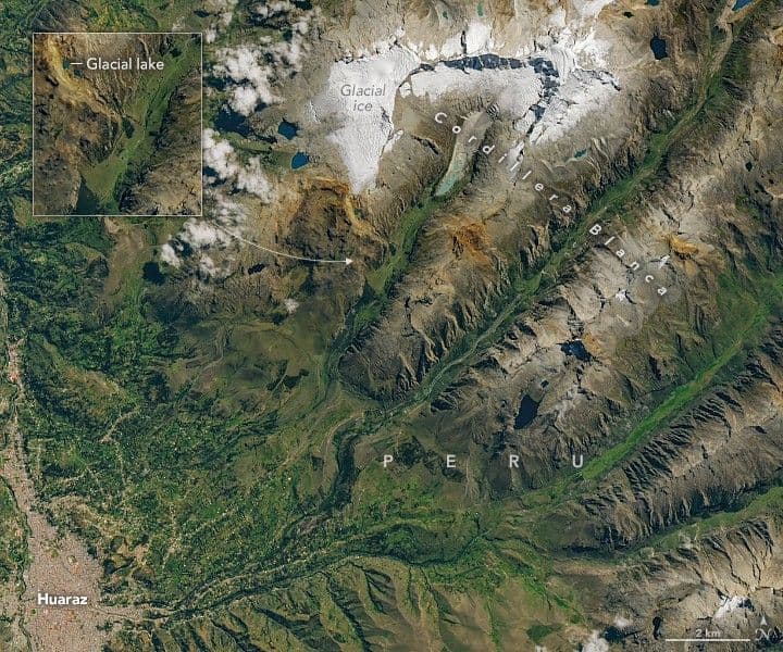 A Destructive Glacial Outburst Flood in Peru
