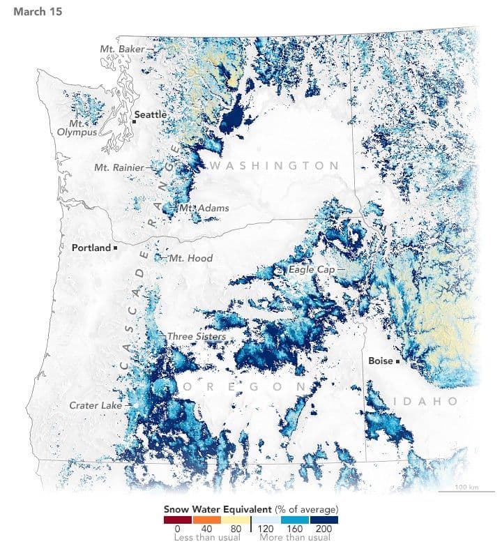 Western Mountain Snow Melts Fast and Early