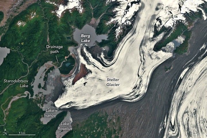 A Glacial Lake’s Evolution