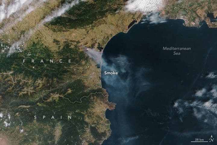 Wildfire Sweeps Through Southern France