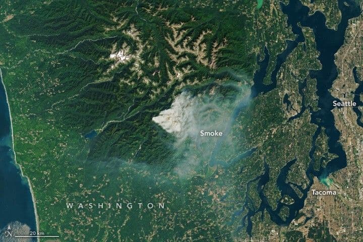 Fire Burns Through Olympic Wilderness