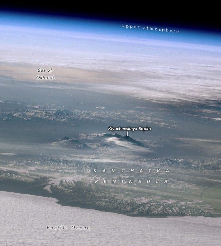 Kamchatka Peaks Pierce the Clouds