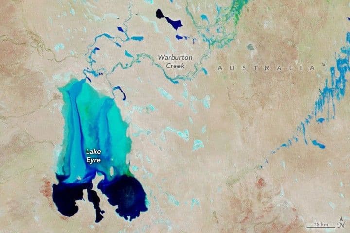 Cooper Creek Replenishes Lake Eyre