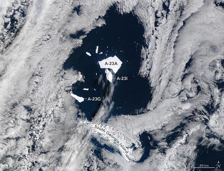 A Giant Iceberg’s Final Drift