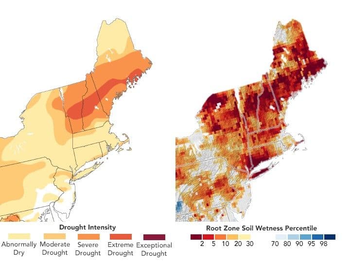 Drought Worsens Across Northern New England