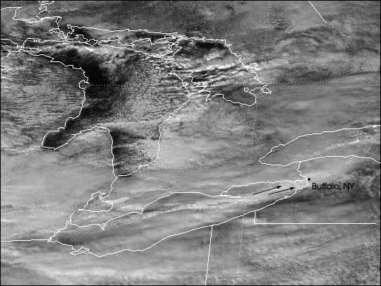 Lake Effect Snow Covers Buffalo