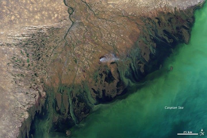Volga Delta and the Caspian Sea