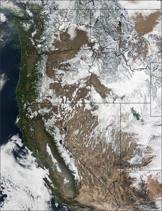 Wintertime in the Western U.S.