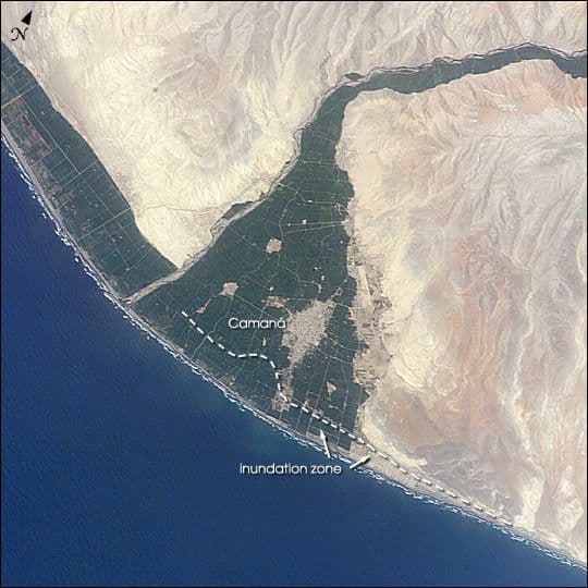 Tsunami Vulnerability in Camana, Peru