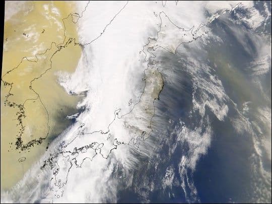 Dust Obscures Korea