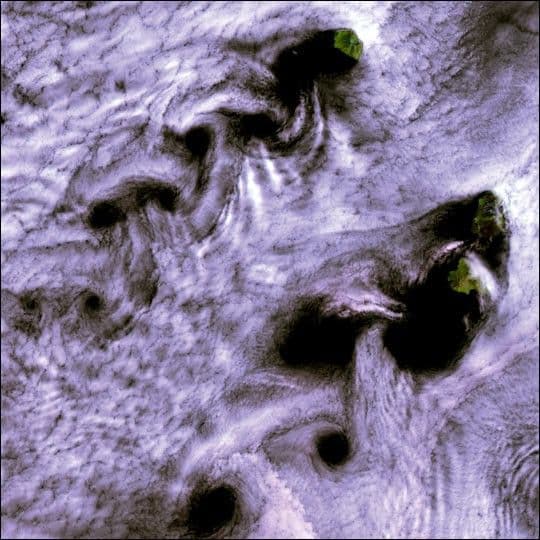 Von Karman Vortices over Broutona