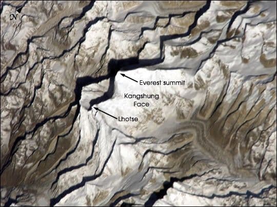 Mount Everest from the International Space Station