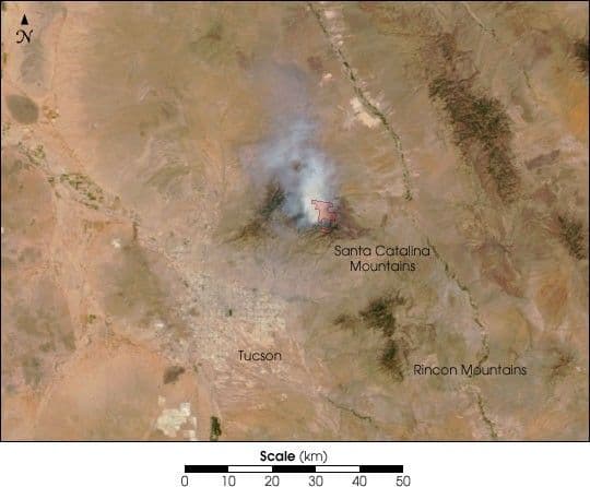Bullock Fire, near Tucson, AZ