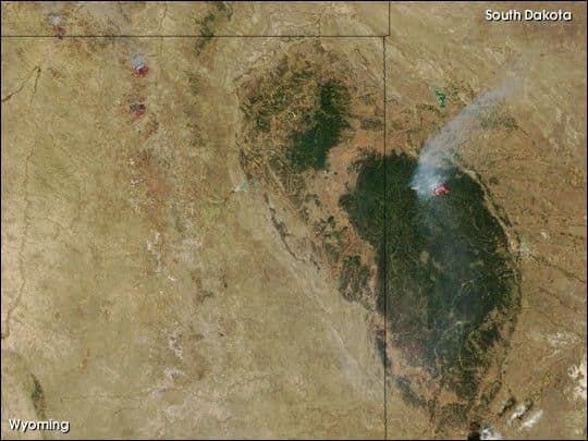 New Fires in the Rocky Mountains