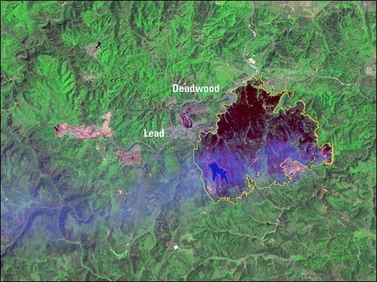 Grizzly Gulch Fire, South Dakota