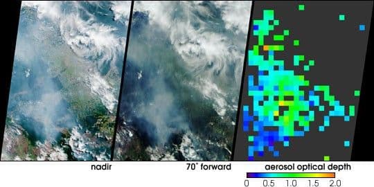 Smoke over Rondonia, Brazil