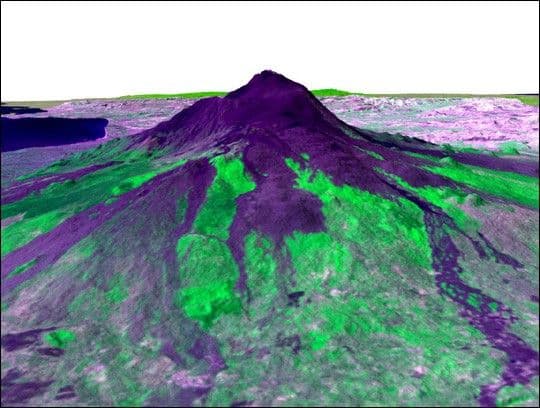 3-D Perspective of Mt. Etna