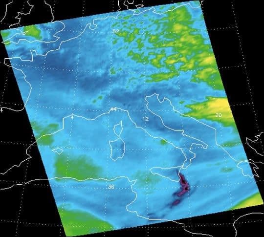 Sulfur Dioxide Emitted by Mount Etna
