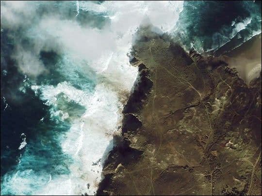 Oil Slick Along the Spanish Coast