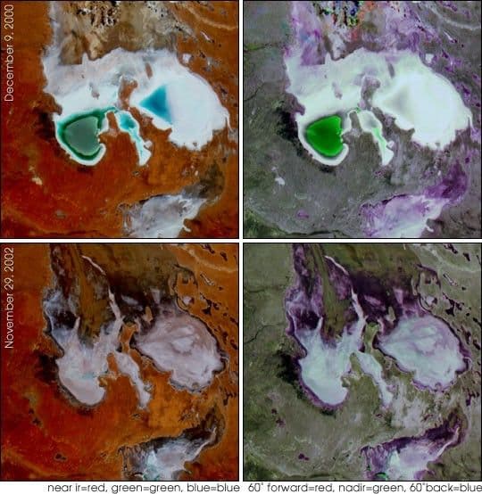Fluctuations of Lake Eyre, South Australia
