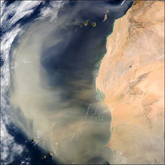 Saharan Dust off West Africa
